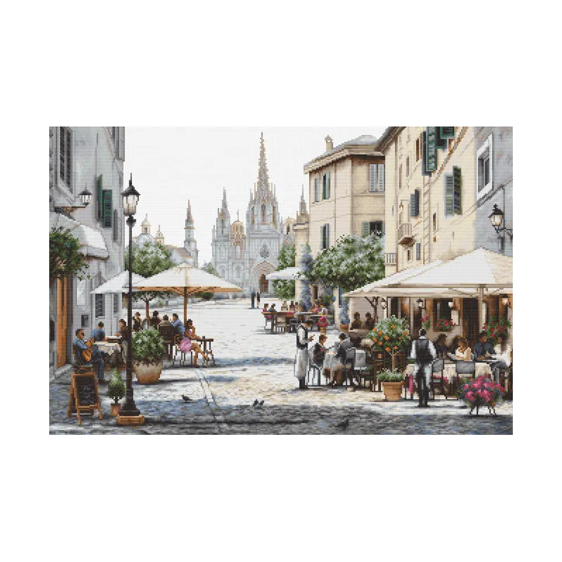 Cross stitch kit Barcelona Cathedral 47x31cm SB2411