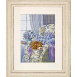 (D) Cross stitch kit Cozy Armchair 24x33cm SBU5016