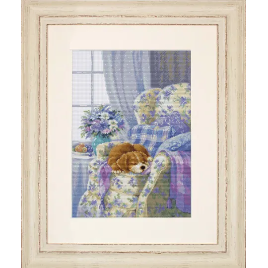 (D) Kreuzstich-Set Gemütlicher Sessel 24x33cm SBU5016