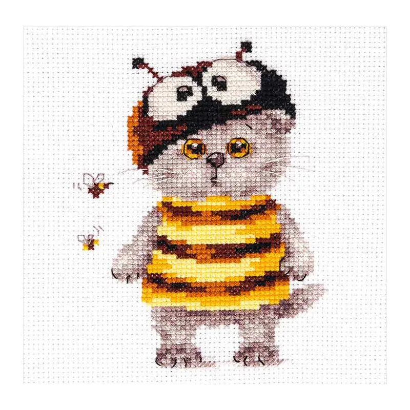 Cross-stitch kit "Cat Basik. Bee" S0-229