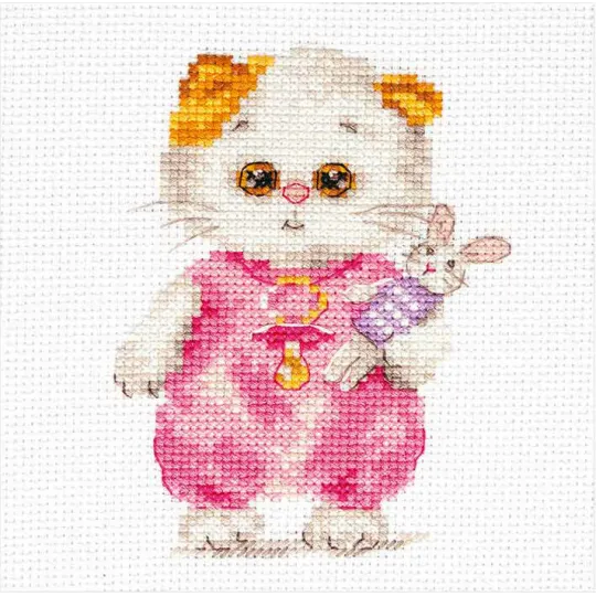 Kit de point de croix Kit de point de croix "Li-li baby with a bunny" S0-231