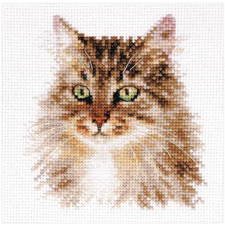 Cross-stitch kit  "Siberian cat" S1-35