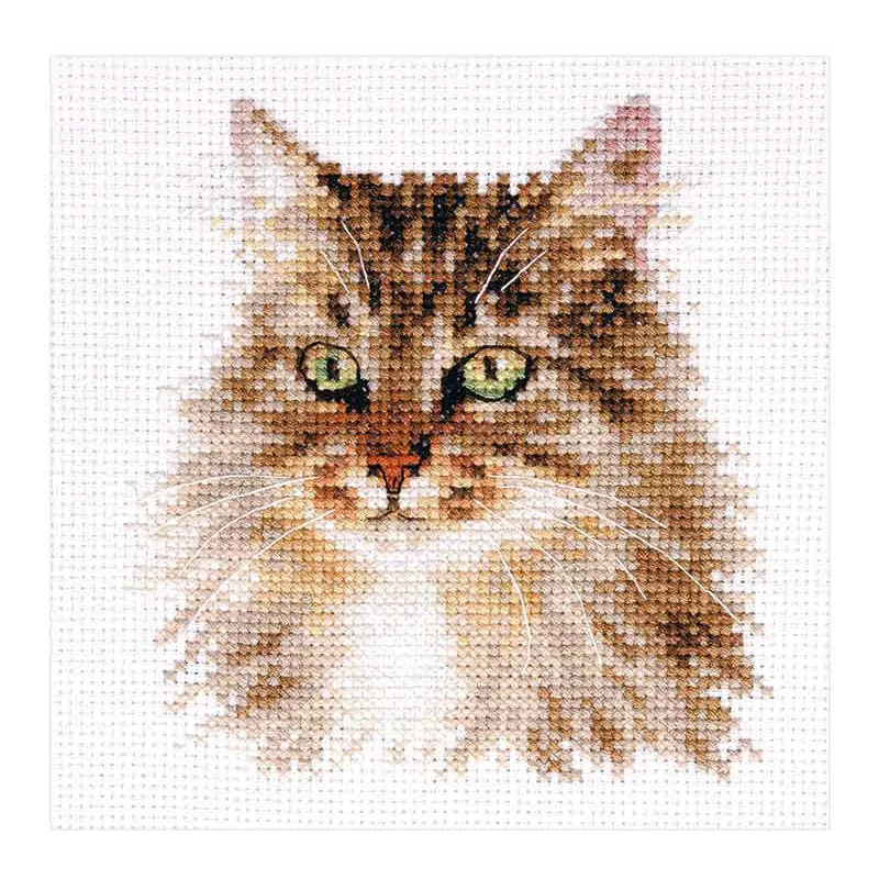 Cross-stitch kit  "Siberian cat" S1-35