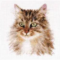 Cross-stitch kit  "Siberian cat" S1-35