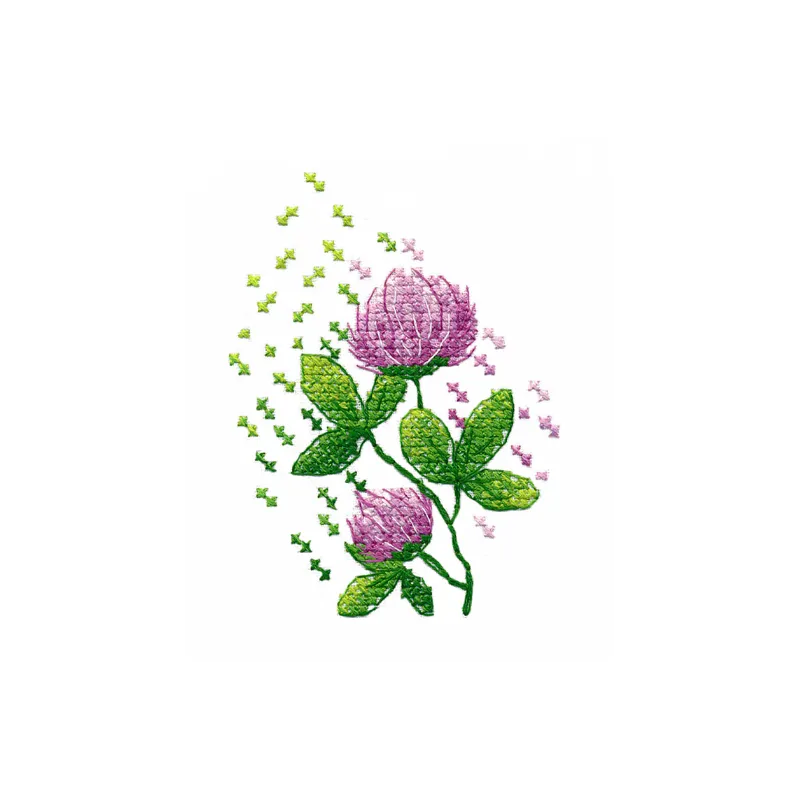 Cross-stitch kit "Clover (water-soluble canvas)" S1493