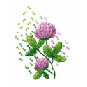 Cross-stitch kit "Clover (water-soluble canvas)" S1493