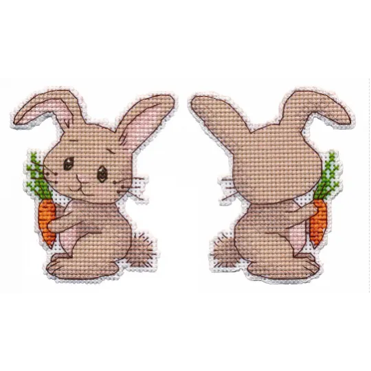 Kit de point de croix "Jouet d'arbre de Noël. Lapin" S1502