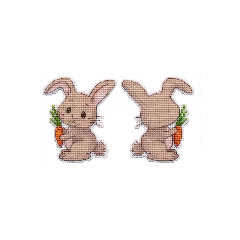 Kit de point de croix "Jouet d'arbre de Noël. Lapin" S1502