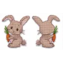 Kit de point de croix "Jouet d'arbre de Noël. Lapin" S1502