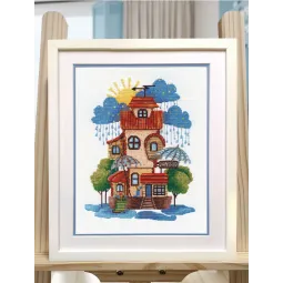 Cross-stitch kit "Rain store" S1509