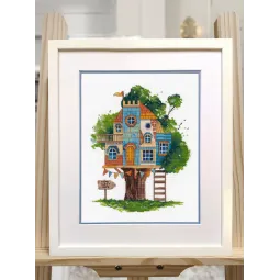 Kryželiu siuvinėjimo rinkinys "Home Sweet Home" S1510