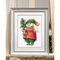 Cross-stitch kit "Bunny with Christmas tree" S1511