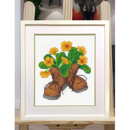 Cross-stitch kit "Garden shoes" S1512