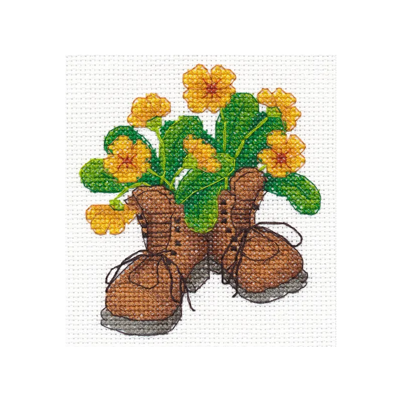 Cross-stitch kit "Garden shoes" S1512