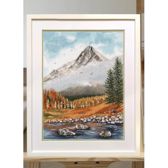 Kreuzstichset „Herbst in den Bergen“ S1514