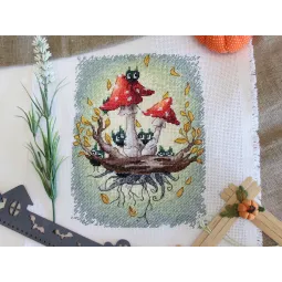 Kreuzstich-Set "Wir sind hier" SM-668