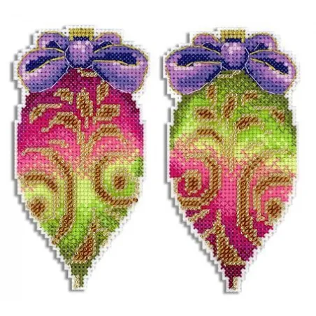 Kreuzstich-Set "Weihnachtsbaumschmuck. Eiszapfen" SR-848