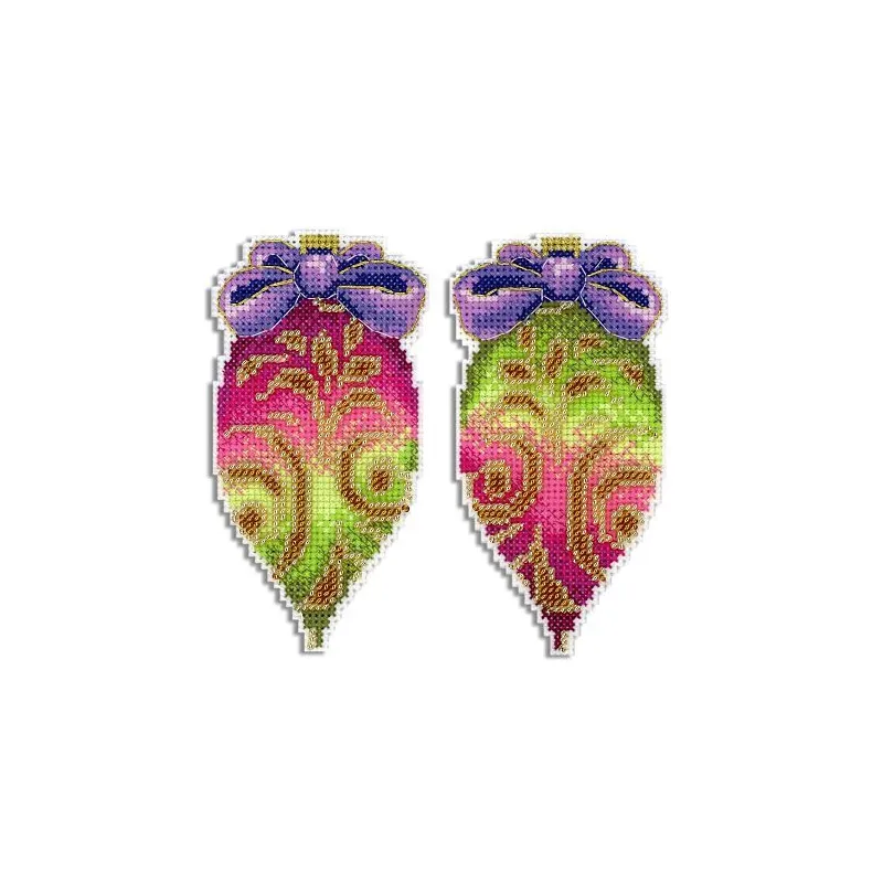 Kreuzstich-Set "Weihnachtsbaumschmuck. Eiszapfen" SR-848