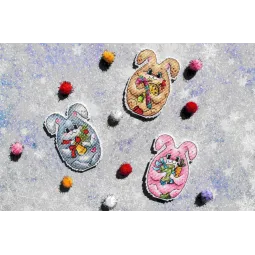 Kit de point de croix "Temps des fêtes" SR-857