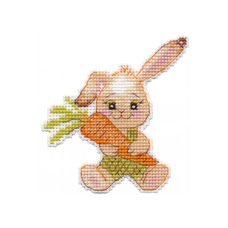 Cross-stitch kit "Bunny with carrot. Magnet" S1499 (ES)
