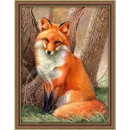 Diamond painting kit "Red Fox" 30*40 cm AM4063