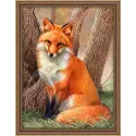 Diamond painting kit "Red Fox" 30*40 cm AM4063