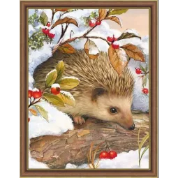 Diamant-Mal-Set "Igel und Preiselbeere" 30*40 cm AM4036