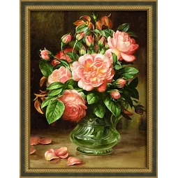 Diamant Malerei Set „Rosen in einer Vase“ 30*40 cm AM4047
