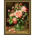 Diamant-Malset „Rosen in einer Vase“ 30*40 cm AM4047