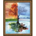 Diamond Painting Kit „Vier Jahreszeiten“ 40*50 cm AM4068