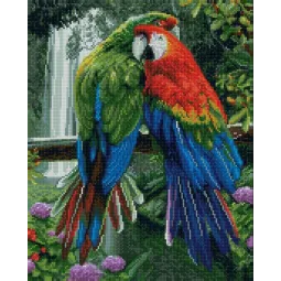 Алмазная живопись на подрамнике "У водопада" 40*50 см DP003