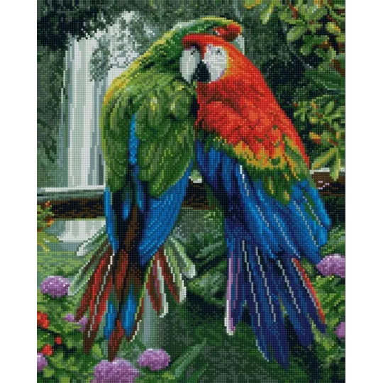 Diamantmalerei mit Keilrahmen "Am Wasserfall" 40*50 cm DP003