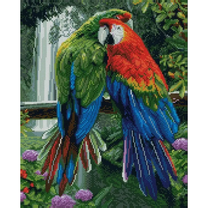 Diamantmalerei mit Keilrahmen "Am Wasserfall" 40*50 cm DP003