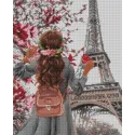 (Discontinued) Diamond painting with subframe "Spring in Paris" 40*50 cm DP005