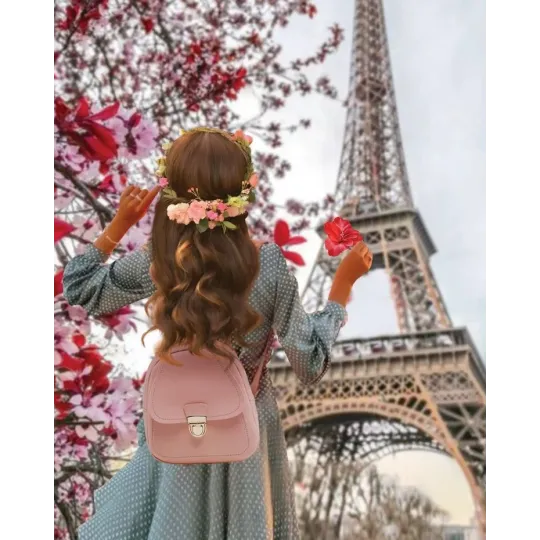 (Eingestellt) Diamantbild mit Keilrahmen "Frühling in Paris" 40*50 cm DP005