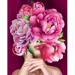 Алмазная картина с подрамником "Аромат" 40*50 см DP023