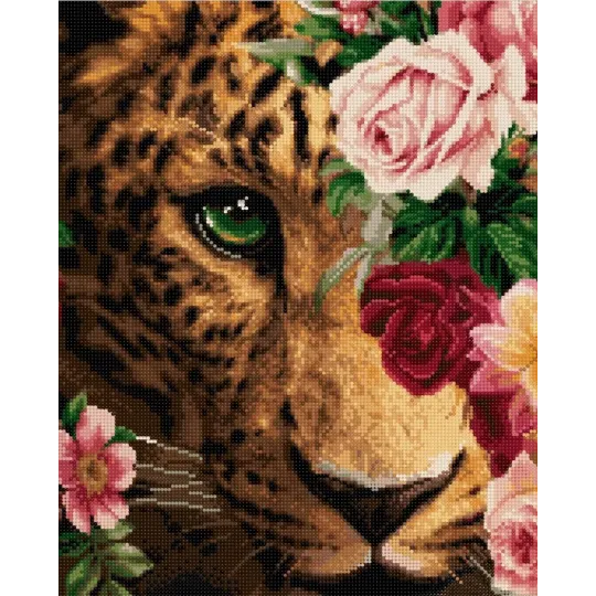 Diamond painting with subframe "Jaguar" 40*50 cm DP025