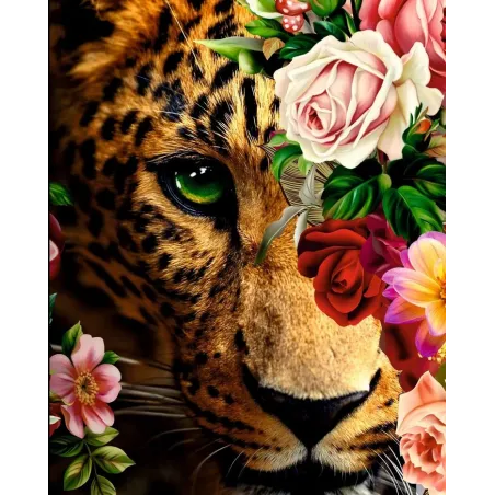 Diamond painting with subframe "Jaguar" 40*50 cm DP025