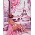 Diamond painting with subframe "Pink dawn" 40*50 cm DP055