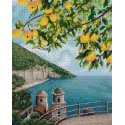 Diamond painting with subframe "Sorrento lemons" 40*50 cm DP074