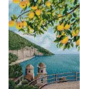 Deimantinė tapyba su rėmeliu "Sorrento lemons" 40*50 cm DP074