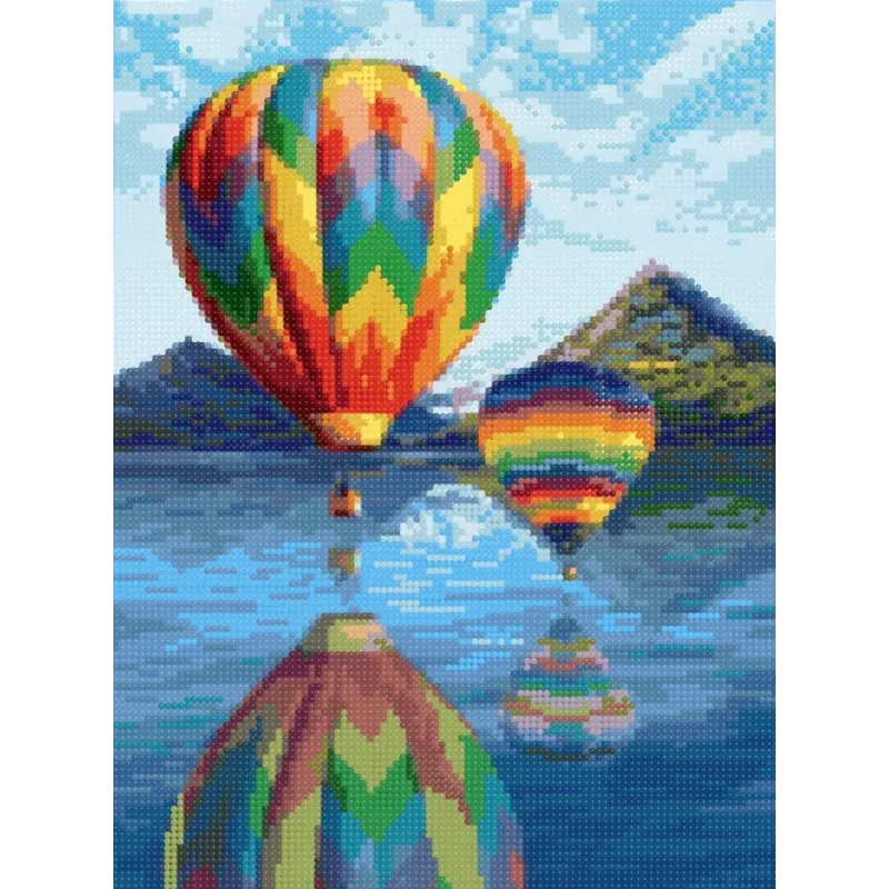 Diamond painting with subframe "Balloons" 30*40 cm VA011