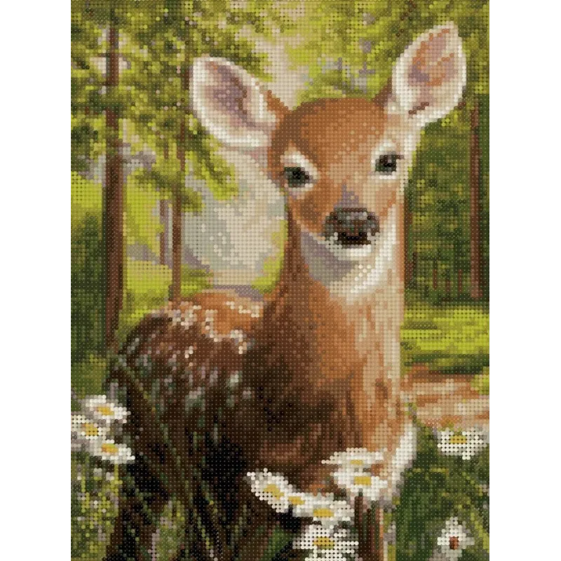 Diamond painting with subframe "Deer in the forest" 30*40 cm VA036