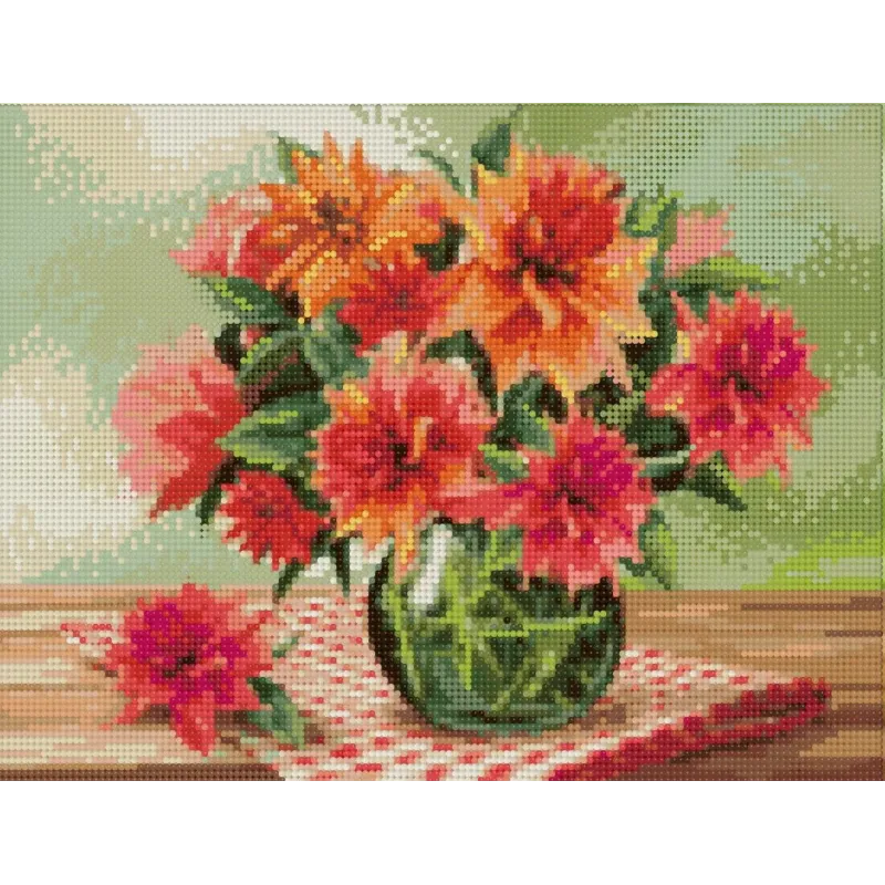 Diamond painting with subframe "Bright bouquet" 30*40 cm VA043