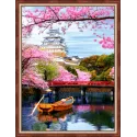 Diamond painting kit "Cherry blossom" 30*40 cm AM1835