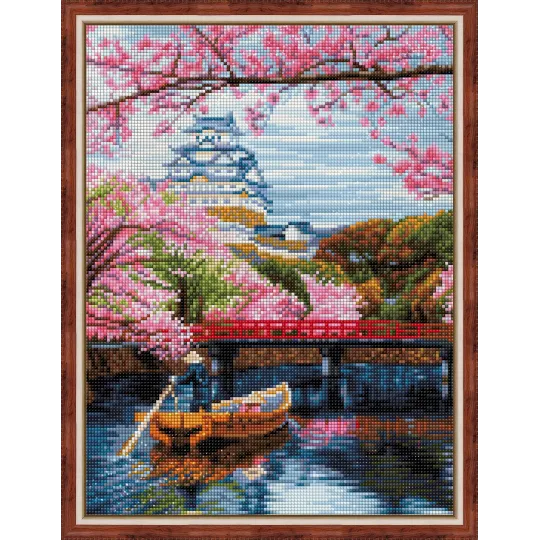 Diamond painting kit "Cherry blossom" 30*40 cm AM1835