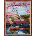 Diamond painting kit "Cherry blossom" 30*40 cm AM1835