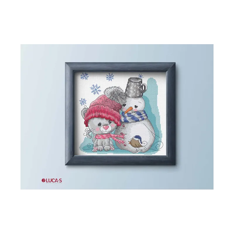 (D) Kit Broderie Point de Croix Le Chat & Amis SB1199