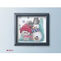 (D) Cross Stitch Kit The Cat & Friends SB1199