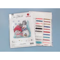 (D) Cross Stitch Kit The Cat & Friends SB1199